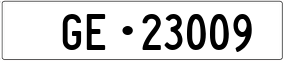 Trailer License Plate